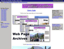 Tablet Screenshot of matthewweathers.com